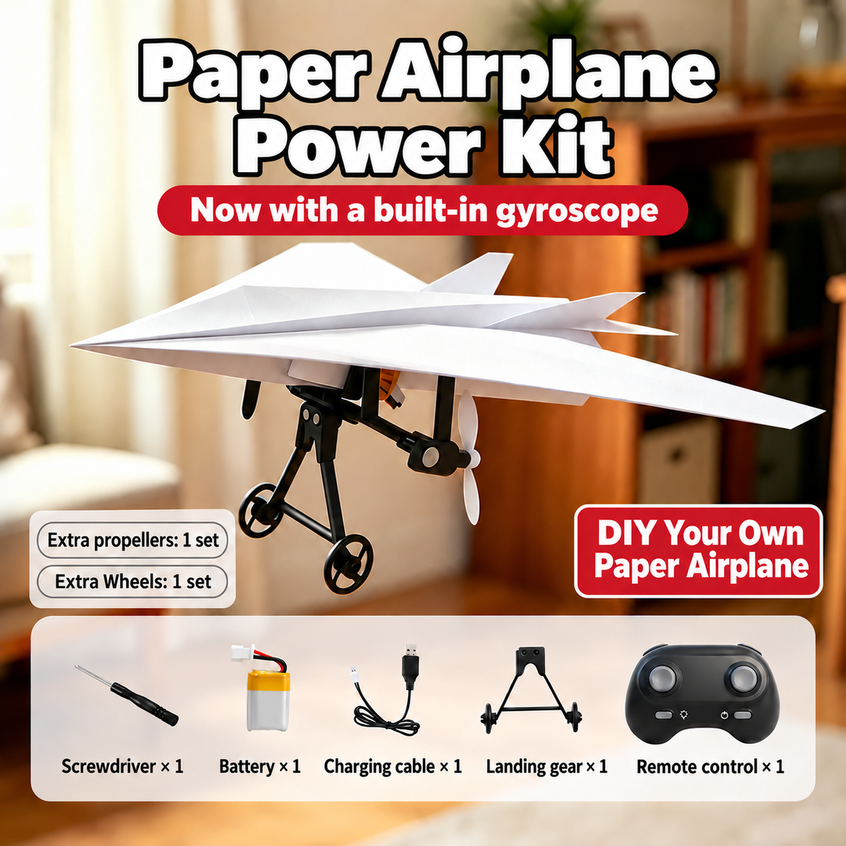 RC PAPER AIRPLANE KIT